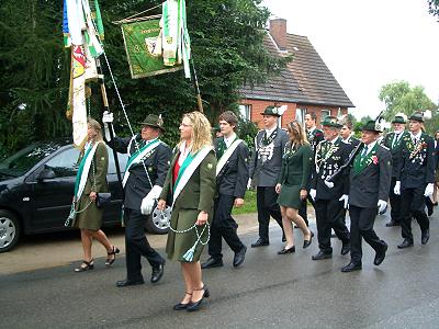 Königsabholung 2007 in Möhnsen - mit Knigspaar