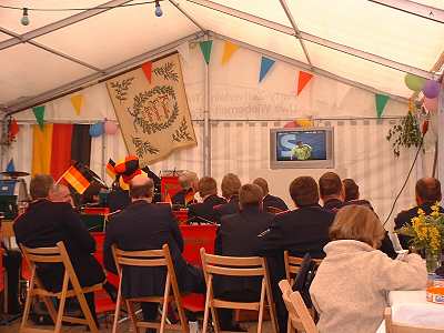 Fuball-WM auf dem Amtswehrfest - Anklicken zum Vergrößern